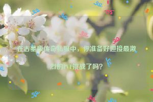 在古墓版传奇私服中，你准备好迎接最激烈的PVP挑战了吗？