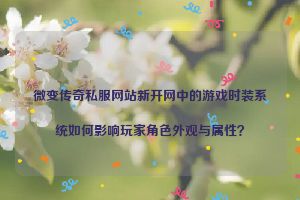 微变传奇私服网站新开网中的游戏时装系统如何影响玩家角色外观与属性？