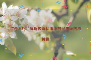 传奇不朽：解析传奇私服中的经典玩法与特色