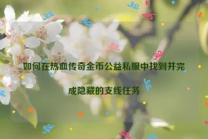 如何在热血传奇金币公益私服中找到并完成隐藏的支线任务